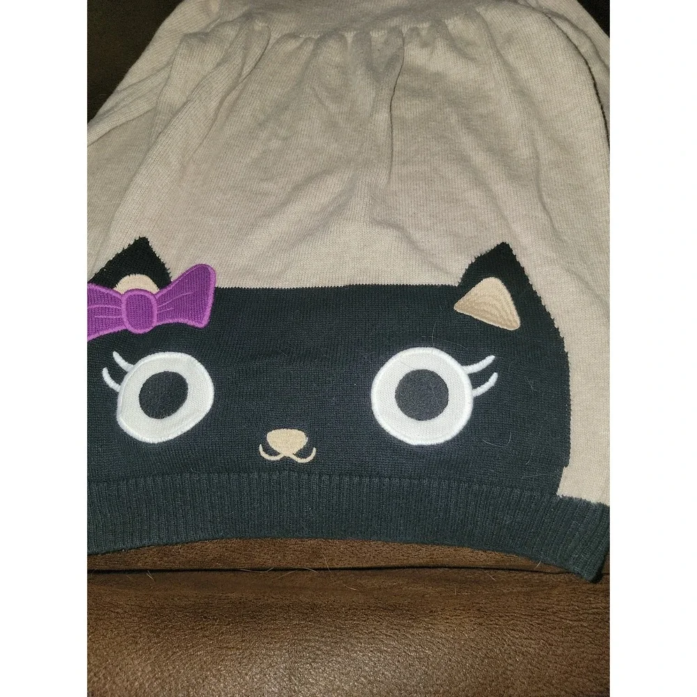 Gymboree outlet‎ purrfectly fabulous black cat sweater dress size 2t